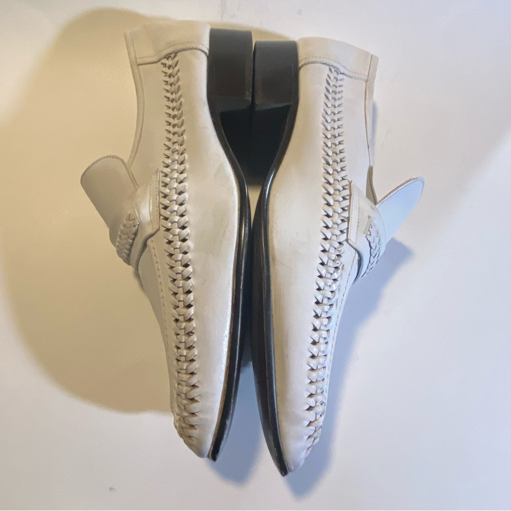 Sir Imperial white leather loafers SZ 8 1/2 EE, condition as shown GUC - Picture 4 of 9
